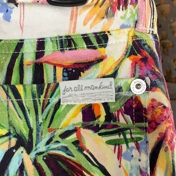 7FAM  The Cropped Skinny, in Tropical Palms print - Picture 5 of 10